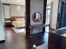 SÀN GỖ CHIU LIU, HƯƠNG LÀO VÀ CẦU THANG GỖ CHIU LIU - VINHOMES RIVERSIDE LONG BIÊN