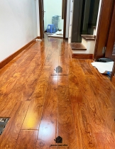 Vẻ đẹp lấp lánh của sàn gỗ Hương Đá cho nhà phố Long Biên