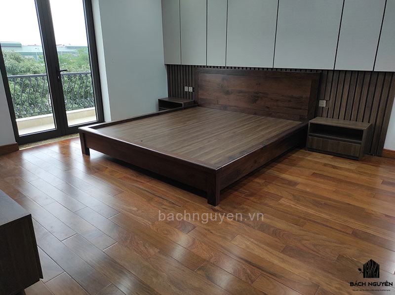 sàn gỗ tự nhiên phòng ngủ